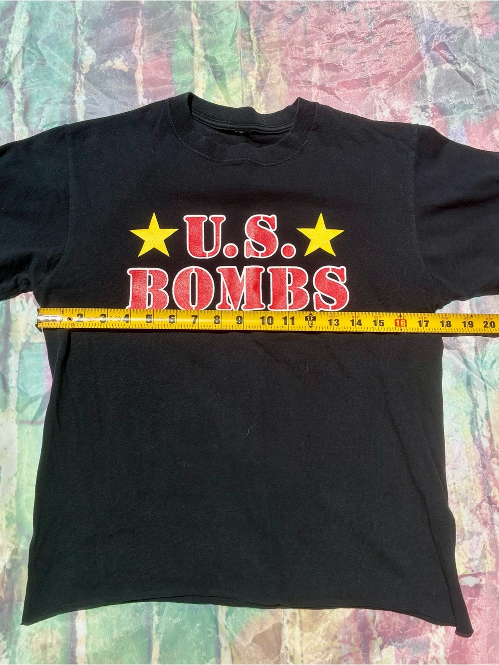 U.S. Bombs punk vintage rare Black Graphic Tee